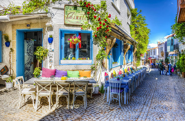 エーゲ海の街並み